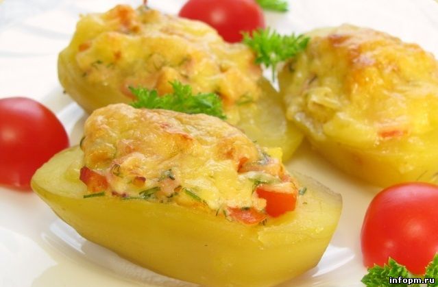 Картофель фаршированный 